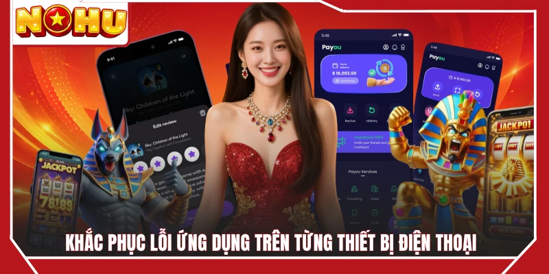 Khắc phục lỗi ứng dụng trên từng thiết bị điện thoại